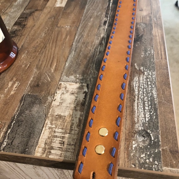 Custom made/handmade 34 inch Buckstitch western belt. This has never been worn. main image 7